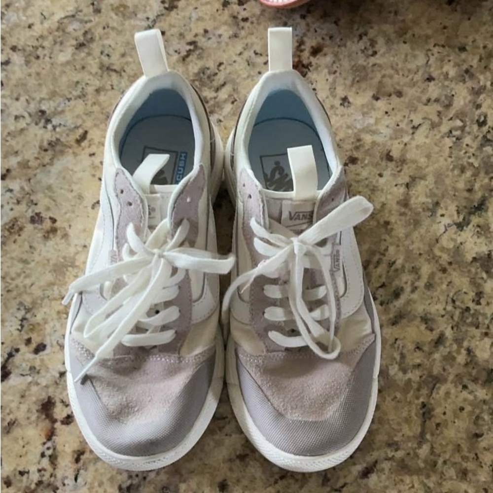 Vans Off-White and Beige Sneakers